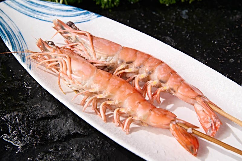 烧烤海鲜熟制深海大对虾图片