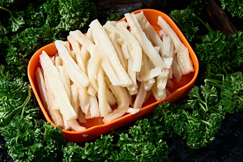 火锅食材冬笋鲜笋丝图片
