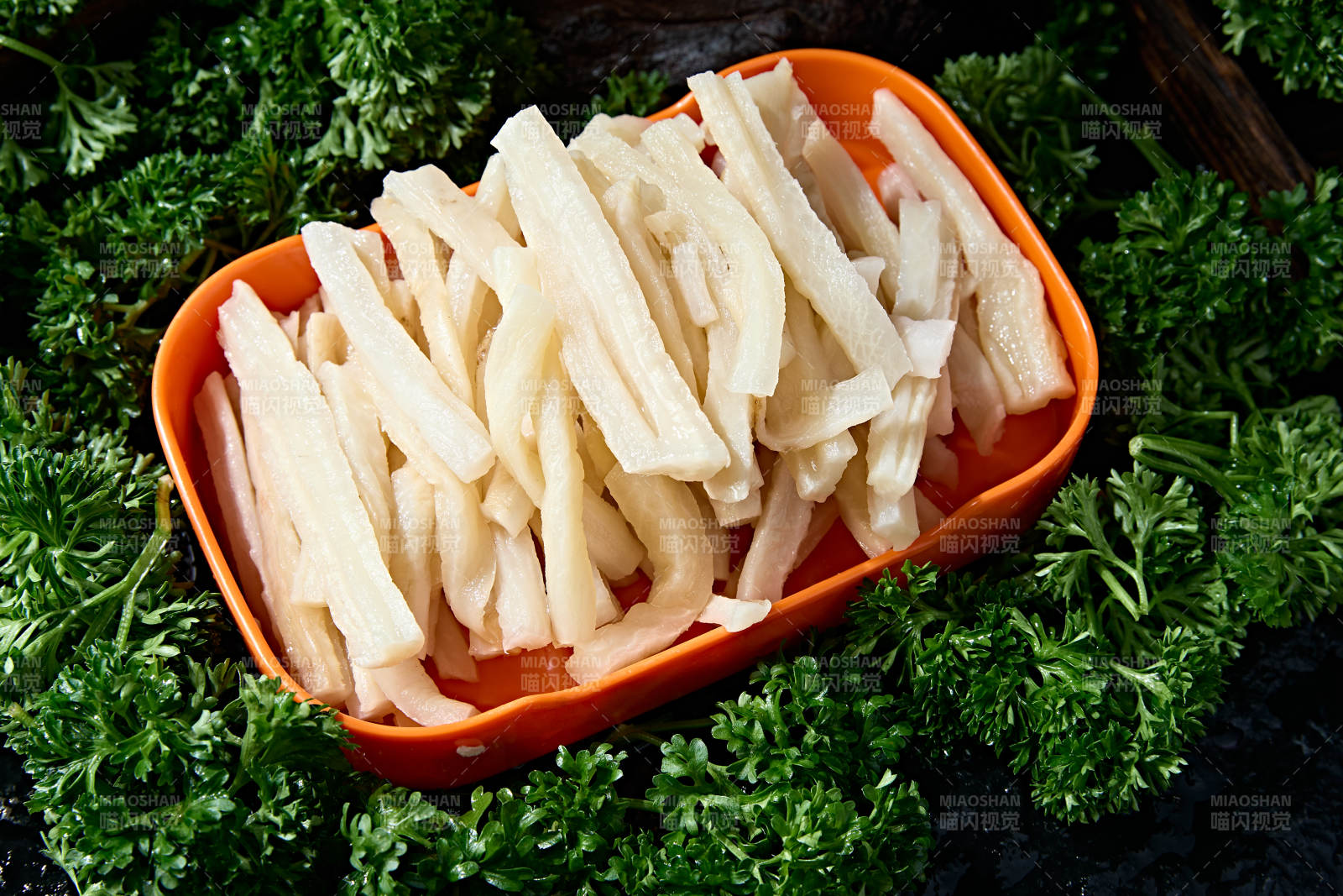 火锅食材冬笋鲜笋丝图片