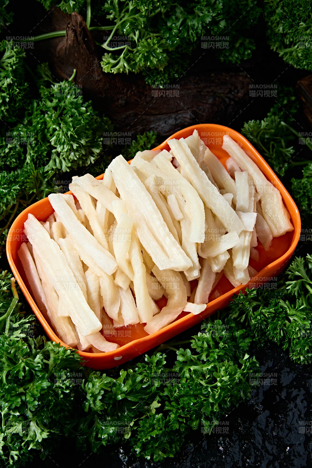 火锅食材冬笋鲜笋丝图片