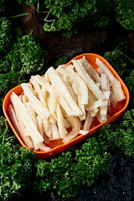 火锅食材冬笋鲜笋丝图片