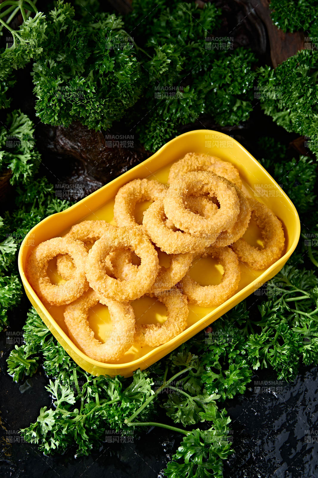 火锅食材油炸洋葱圈图片