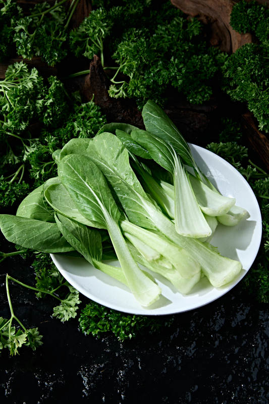 火锅食材新鲜上海青小油菜图片