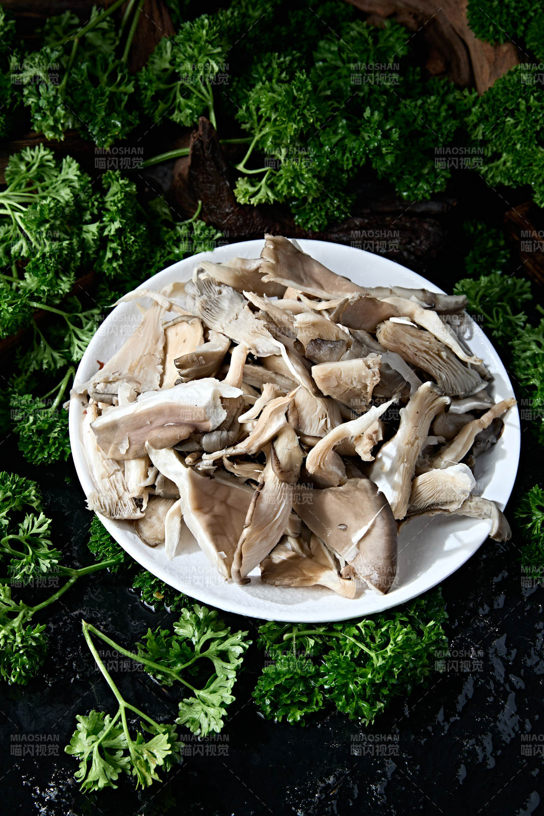 火锅食材新鲜平菇秀珍菇图片