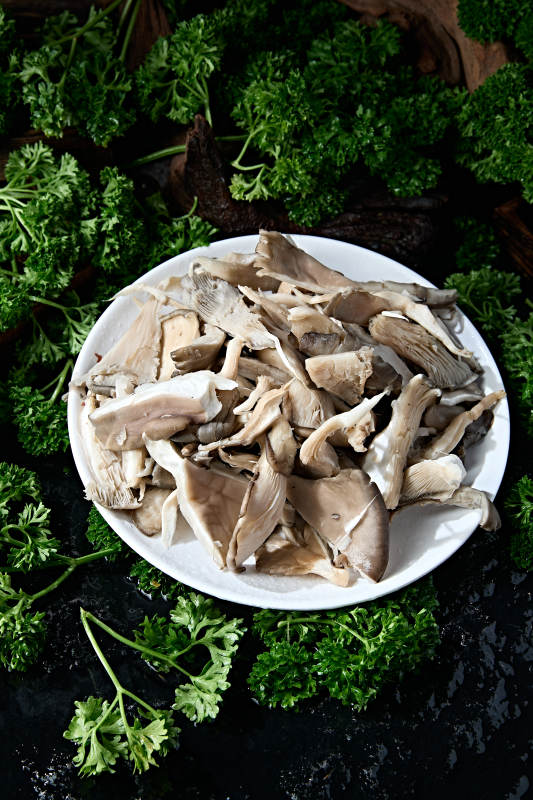 火锅食材新鲜平菇秀珍菇图片