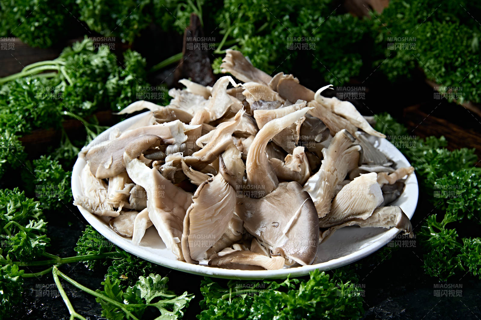 火锅食材新鲜平菇秀珍菇图片