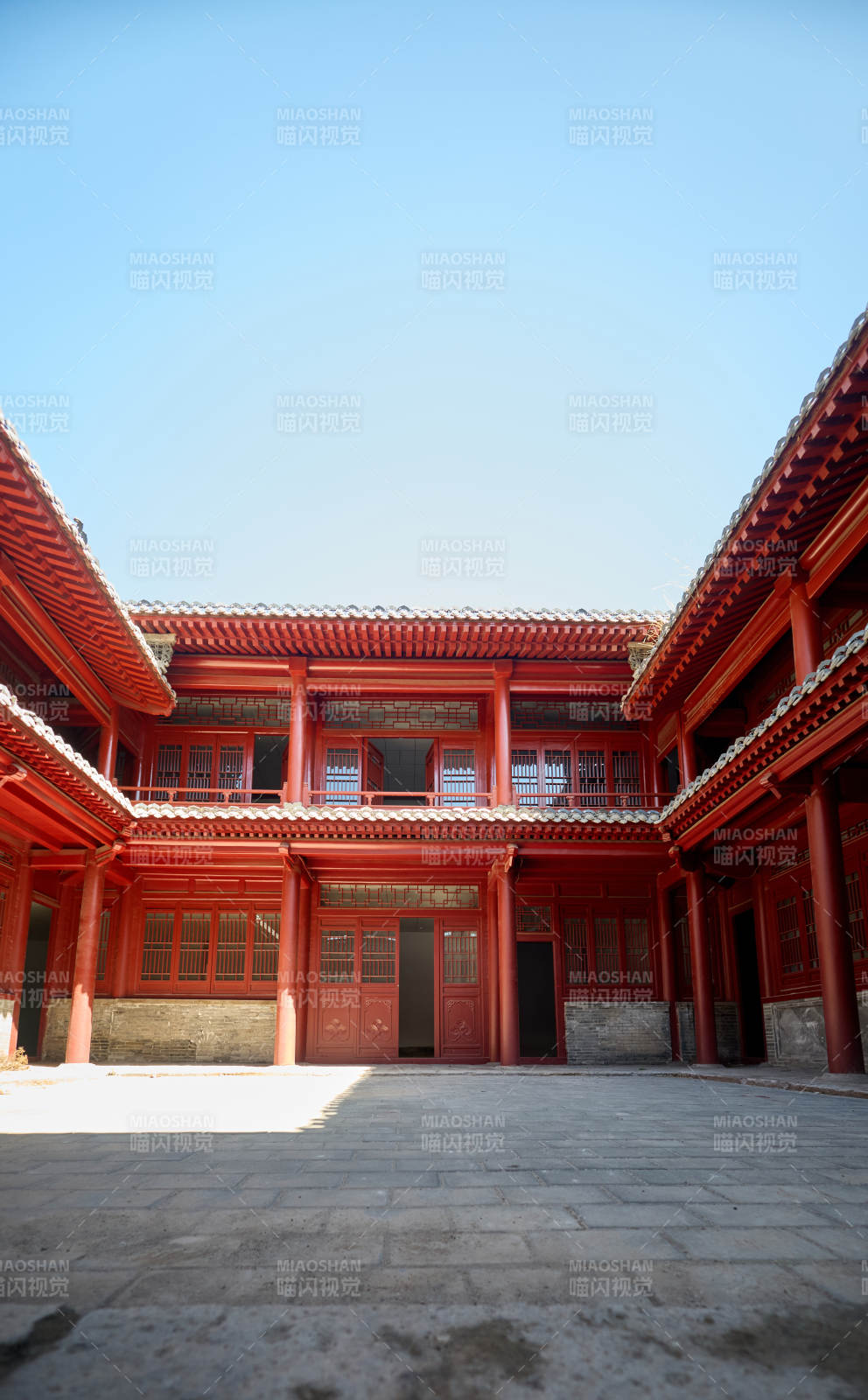 传统中式古建木结构中式四合院图片
