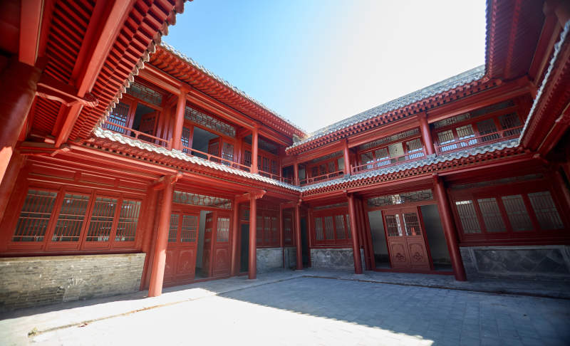 传统中式古建木结构中式四合院图片