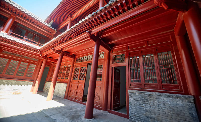 传统中式古建木结构中式四合院图片