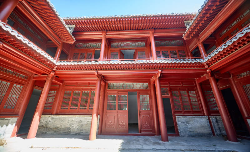 传统中式古建木结构中式四合院图片