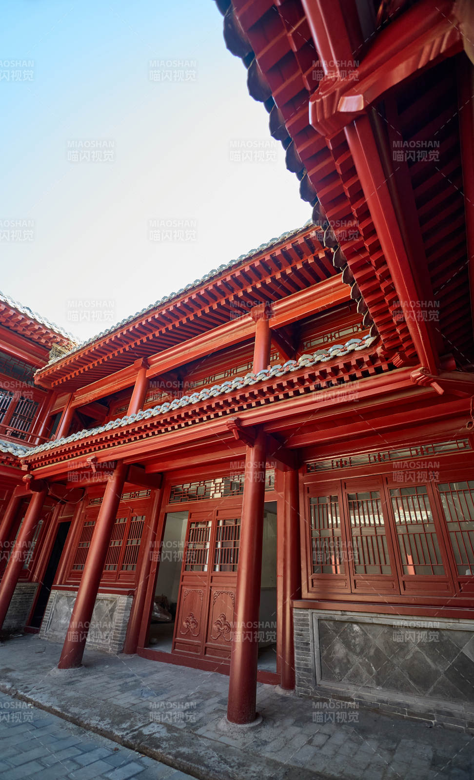 传统中式古建木结构中式四合院图片