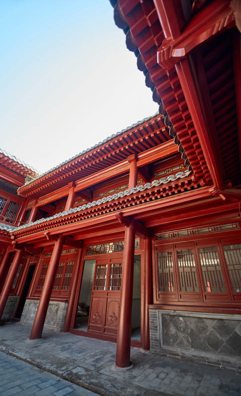 传统中式古建木结构中式四合院图片