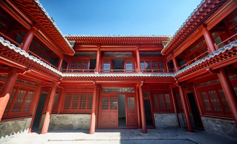传统中式古建木结构中式四合院图片