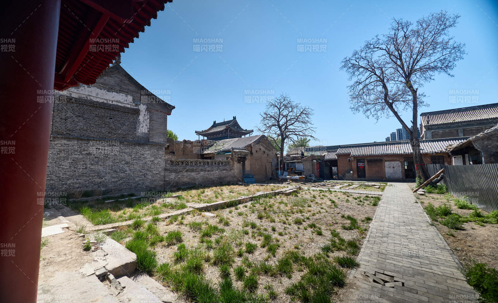 传统中式古建木结构中式四合院图片