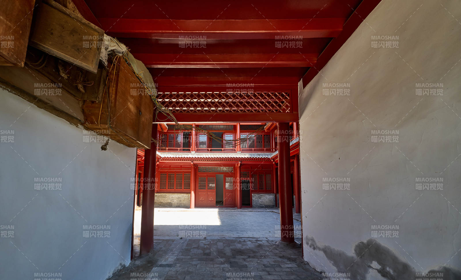 传统中式古建木结构中式四合院图片