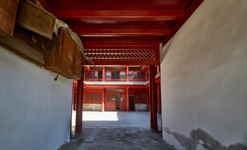 传统中式古建木结构中式四合院图片