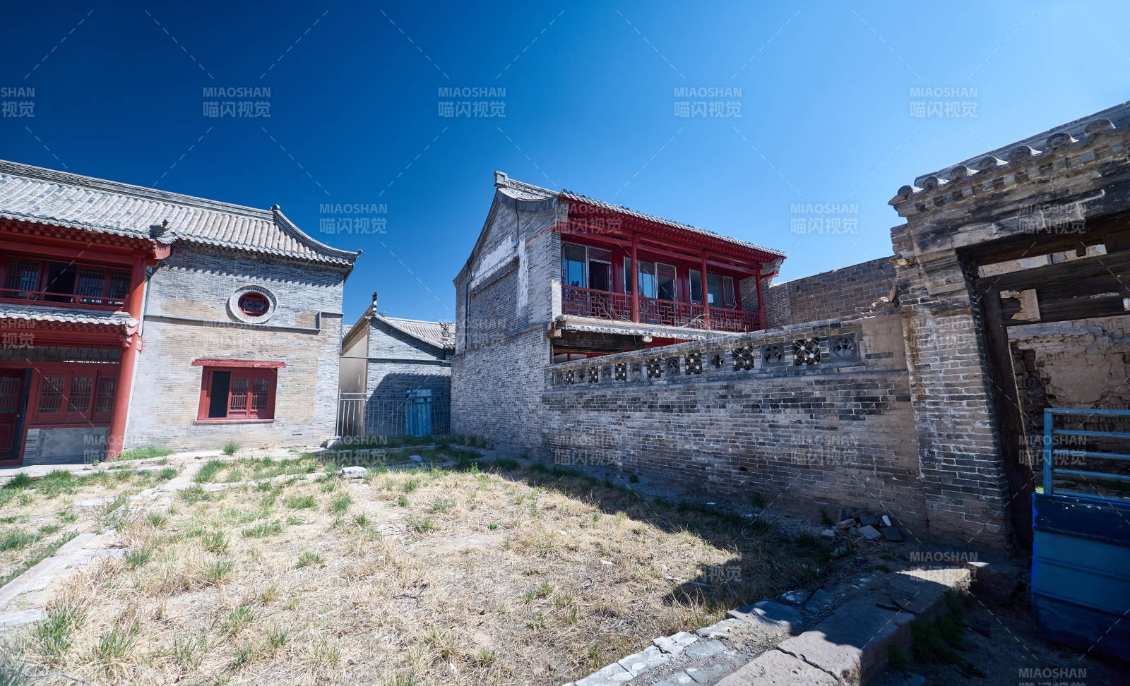 传统中式古建木结构中式四合院图片