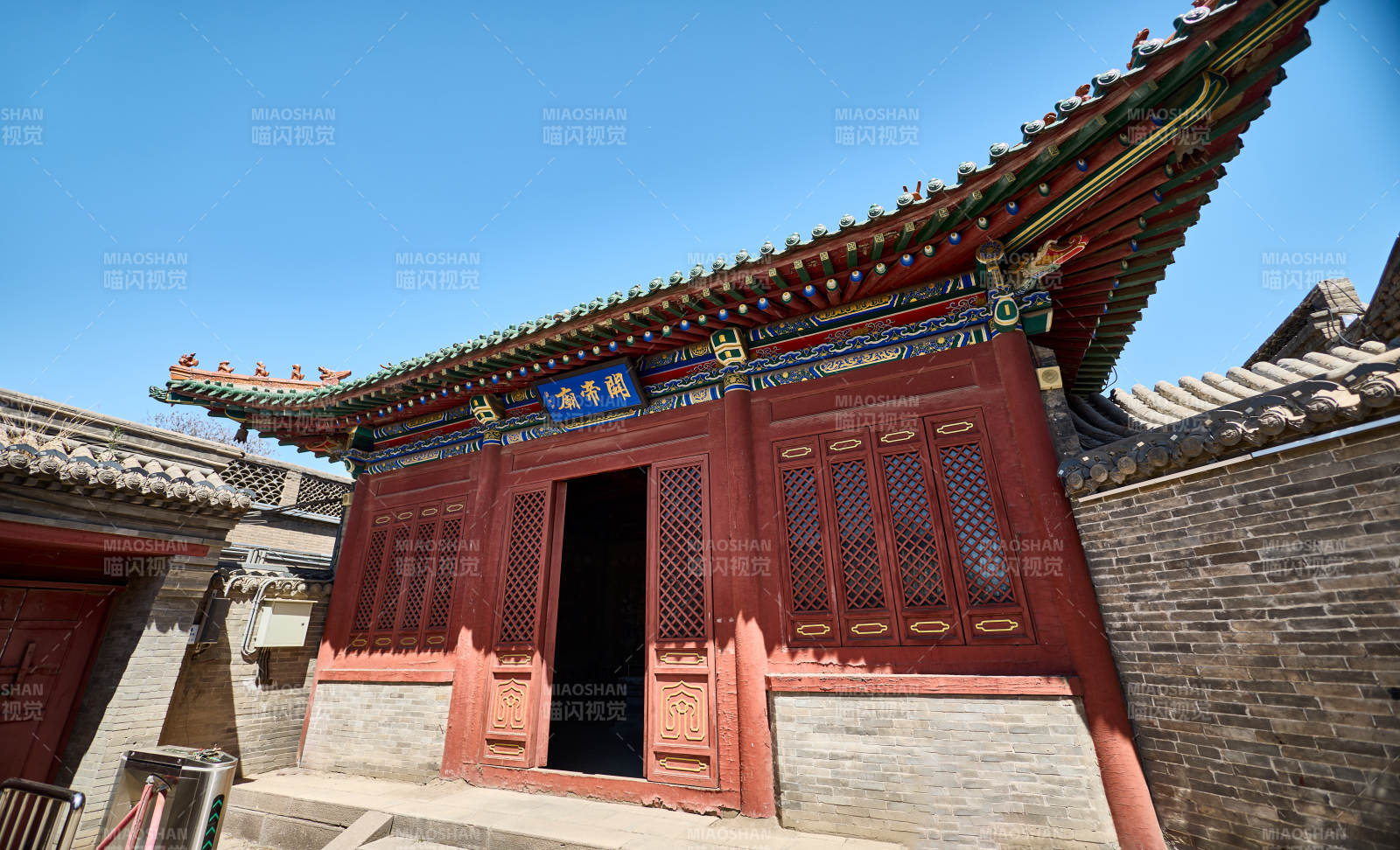 河北省张家口市堡子里古城关帝庙古建院落图片