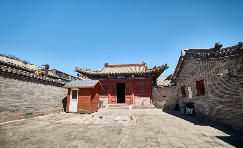 河北省张家口市堡子里古城关帝庙古建院落图片