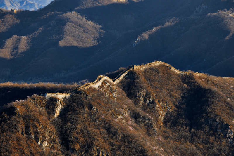 北京市延庆区四海镇火焰山拍摄的万里长城图片