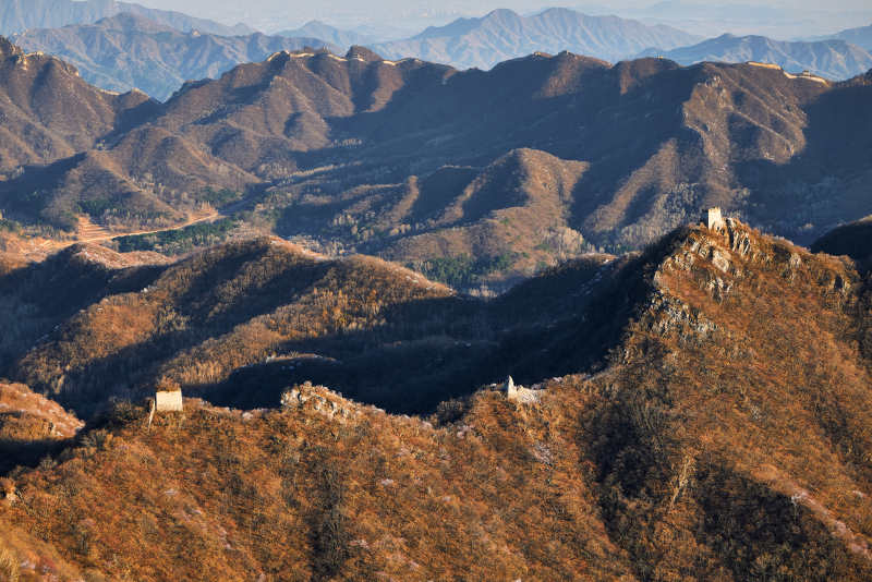 北京市延庆区四海镇火焰山拍摄的万里长城图片