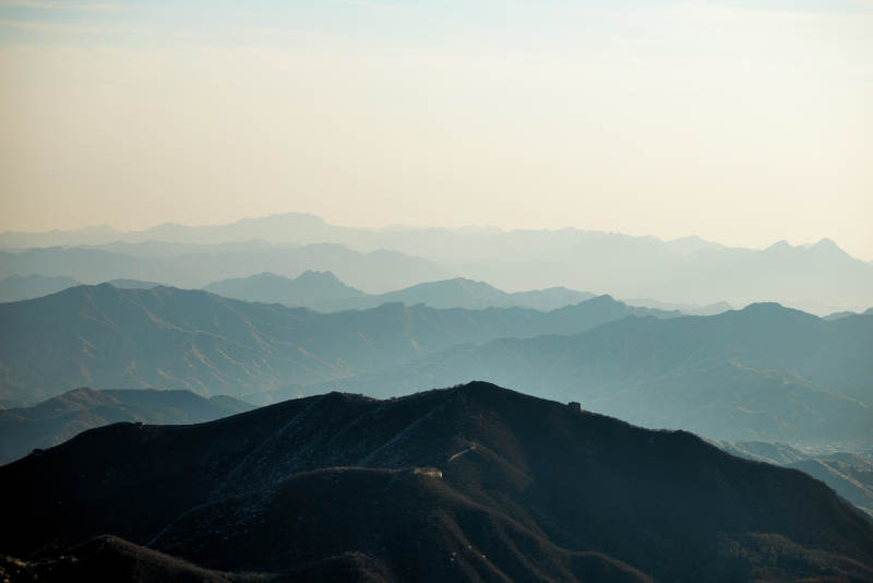 北京延庆区四海镇火焰山主峰风光图片