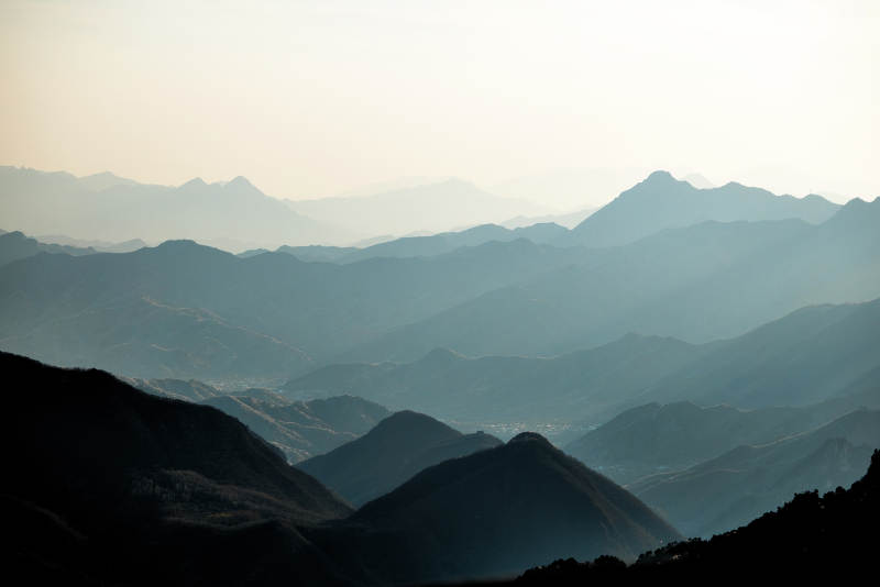 北京延庆区四海镇火焰山主峰风光图片