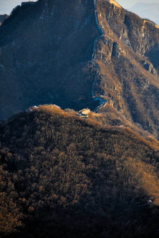 北京市延庆区四海镇火焰山拍摄的万里长城图片
