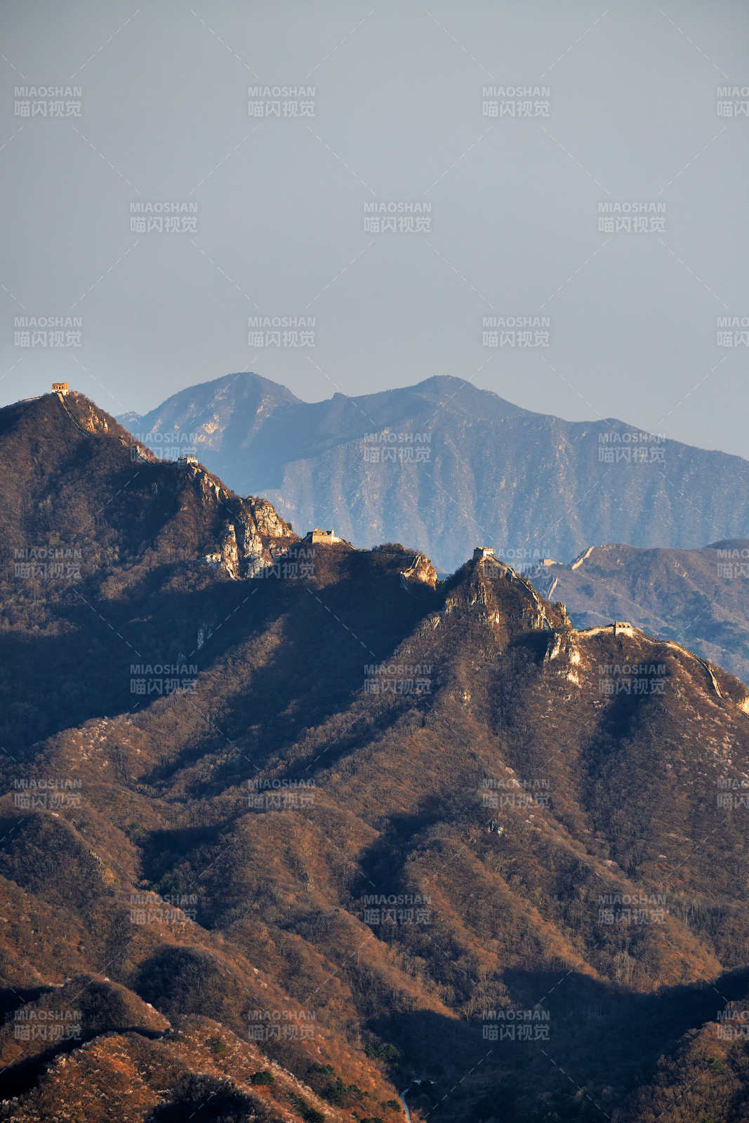 北京市延庆区四海镇火焰山拍摄的万里长城图片