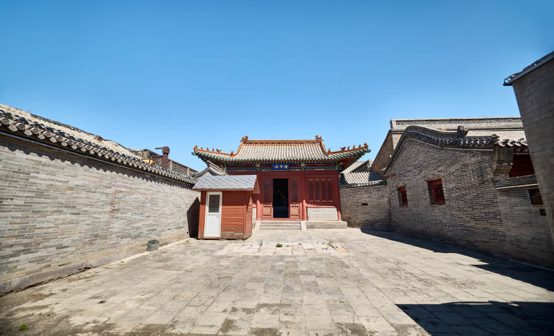 河北省张家口市堡子里古城关帝庙古建院落图片