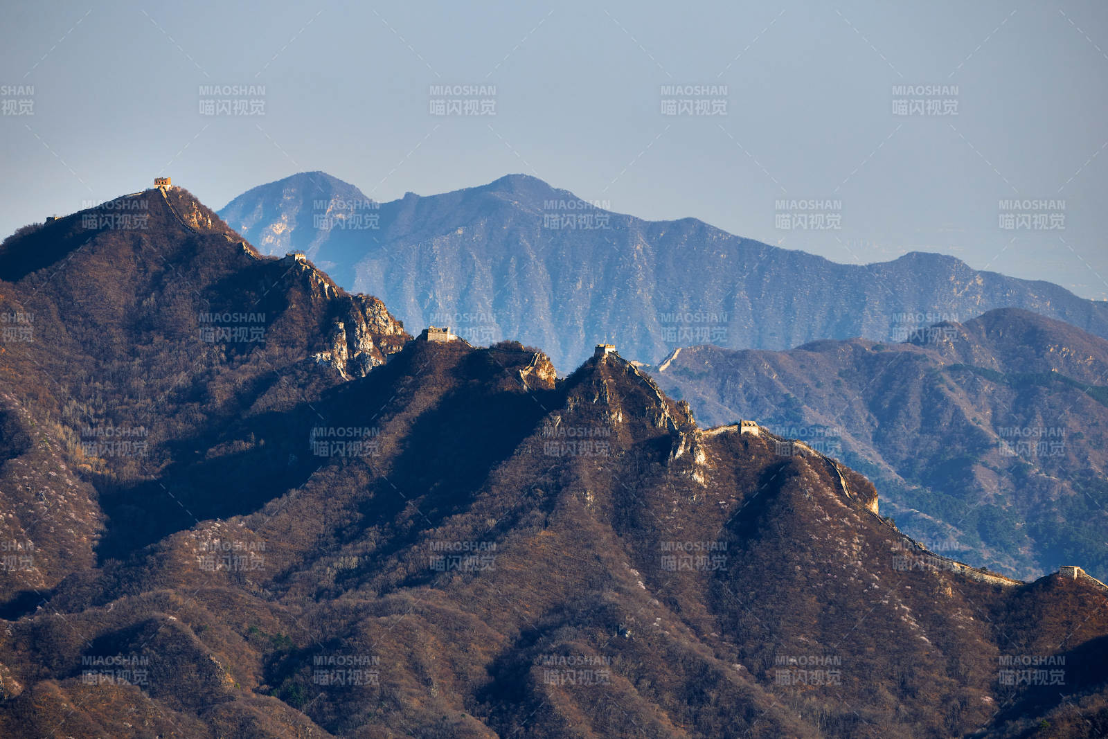 北京市延庆区四海镇火焰山拍摄的万里长城图片