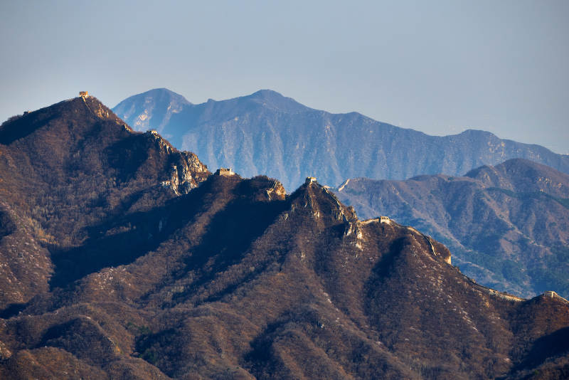 北京市延庆区四海镇火焰山拍摄的万里长城图片