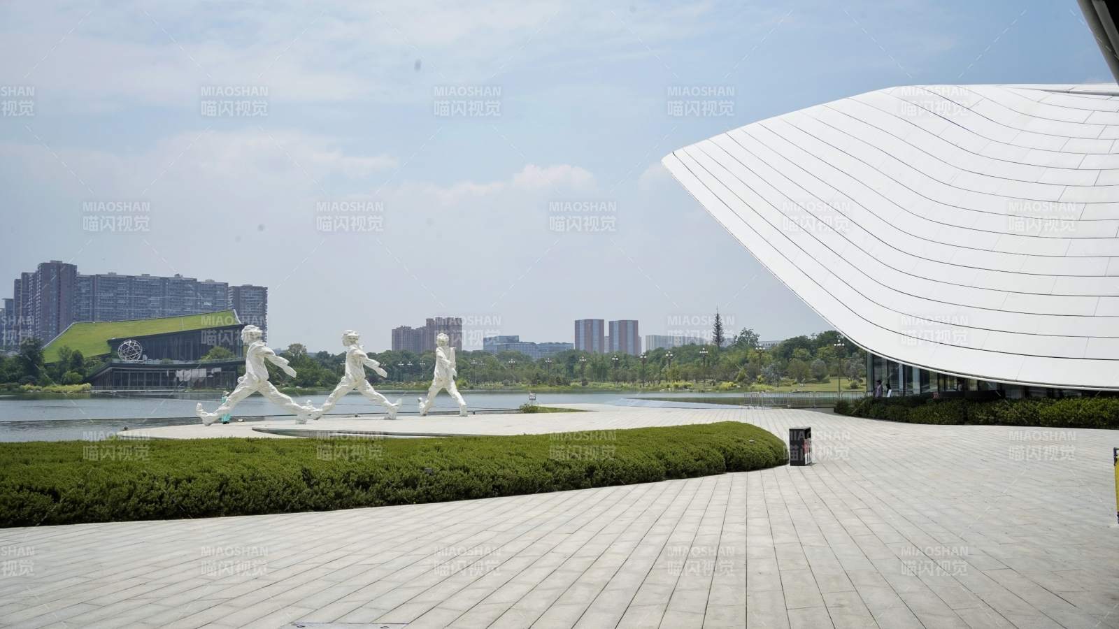 现代建筑与雕塑景观图片