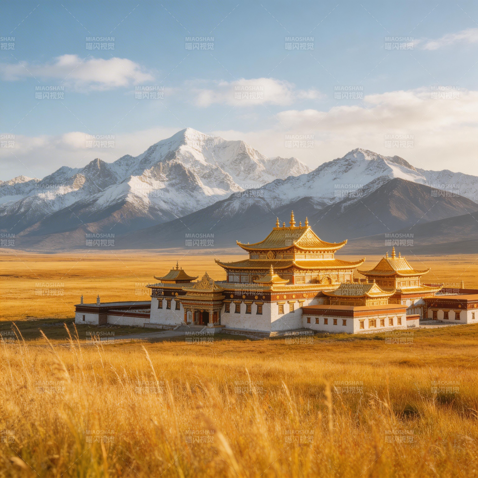 雪山金殿 草原圣境图片