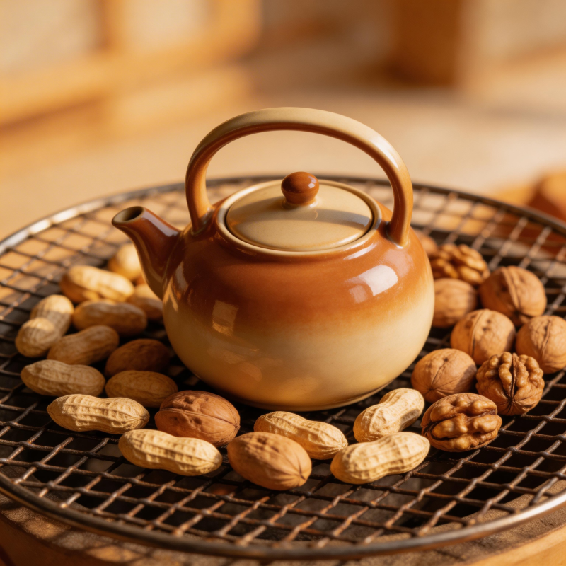 茶壶伴坚果 暖意融融图片