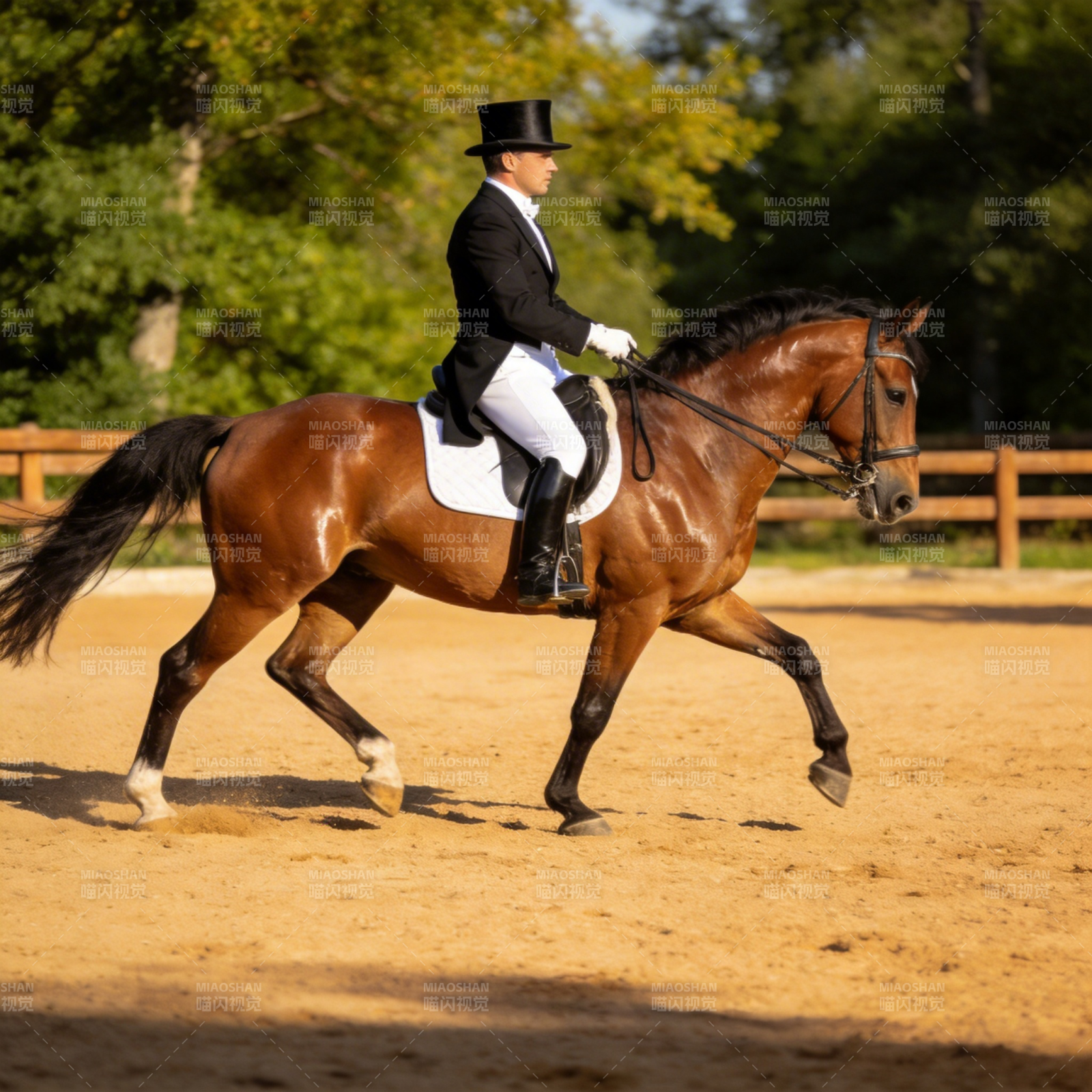 骑手策马 优雅驰骋沙场图片