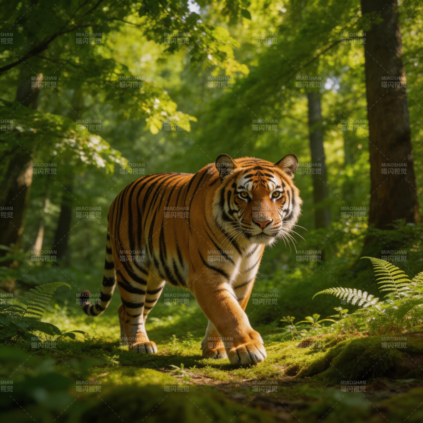 林间猛虎 步步生威图片