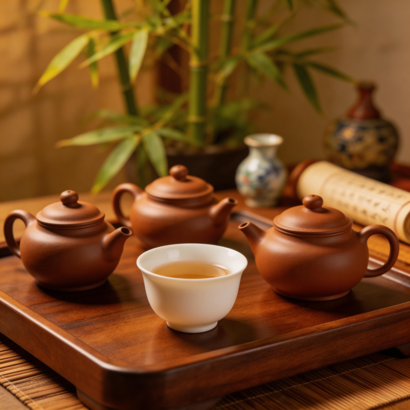 紫砂壶茶席雅韵图片
