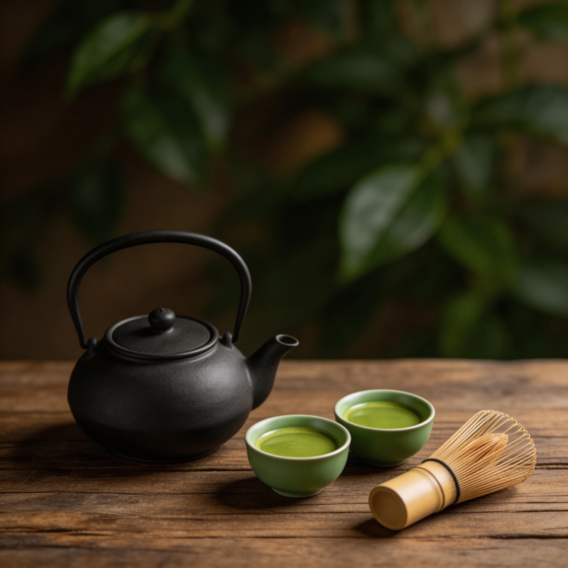 黑壶绿茗 竹筅伴茶香图片