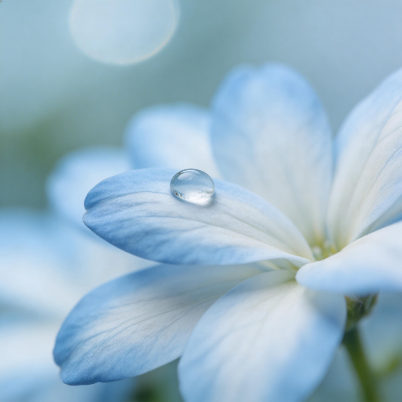 蓝花承露 清透如梦图片