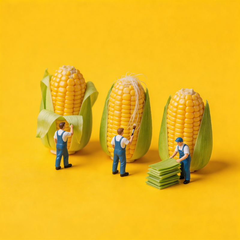 迷你工人收玉米图片