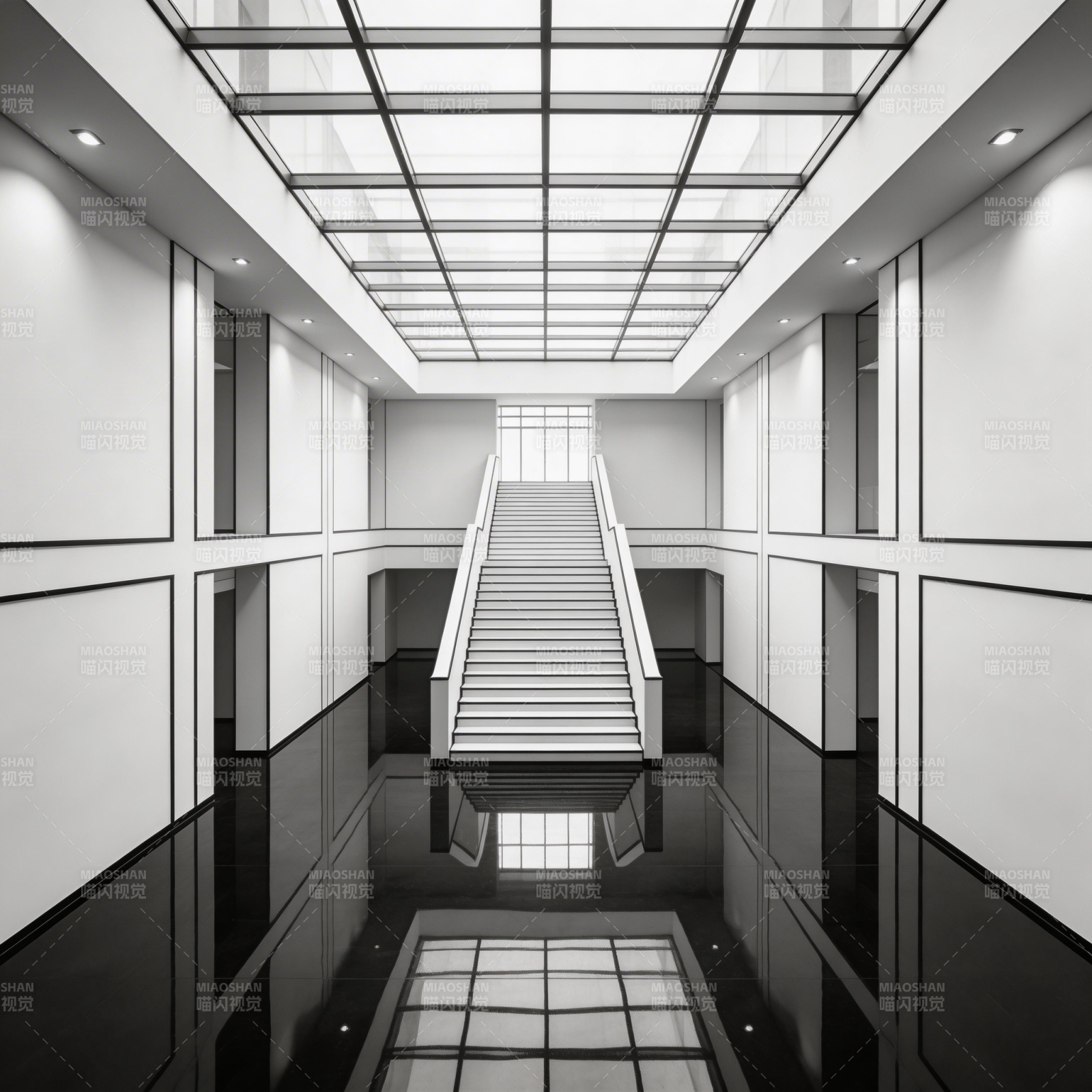 现代极简楼梯空间图片