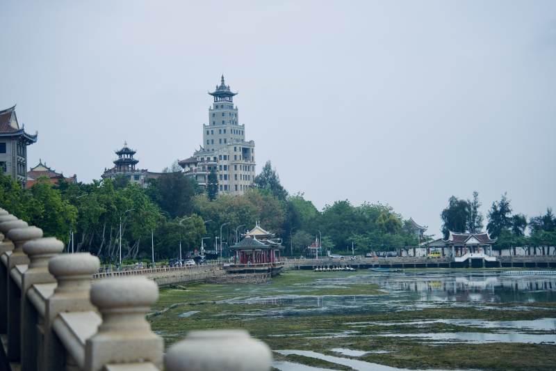 集美学村 龙舟池风光图片