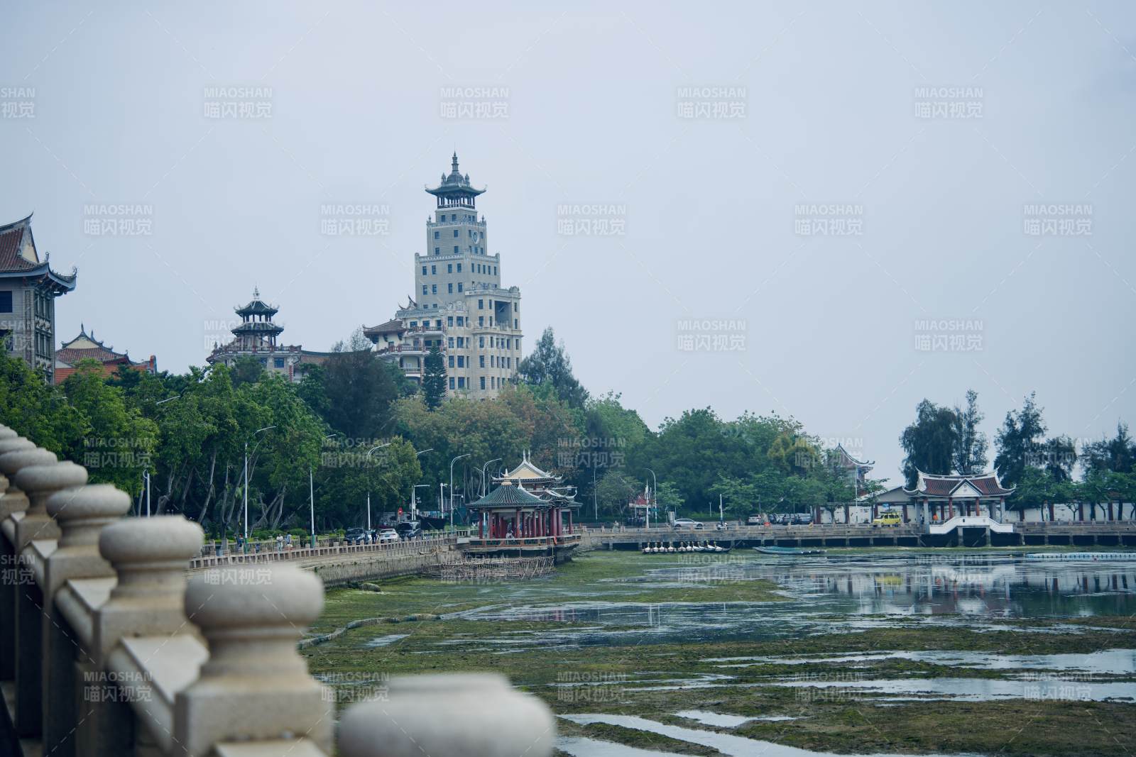 集美学村 龙舟池风光图片