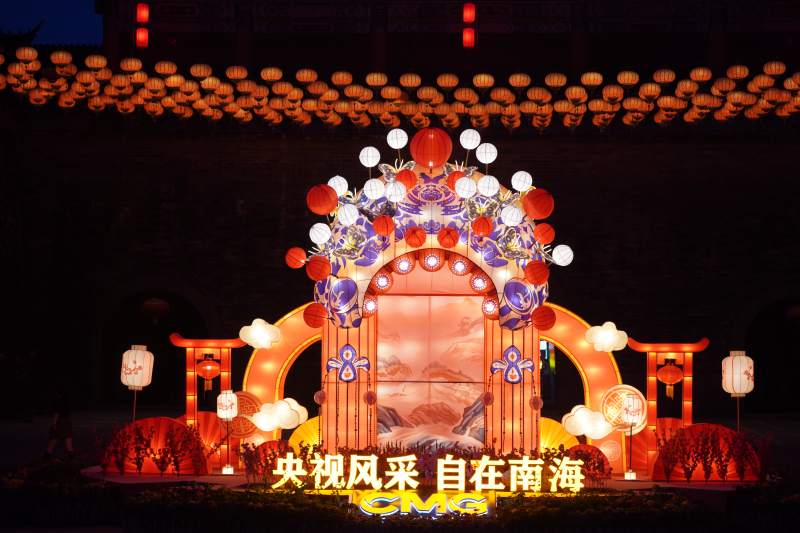 南海灯会 央视风采夜图片