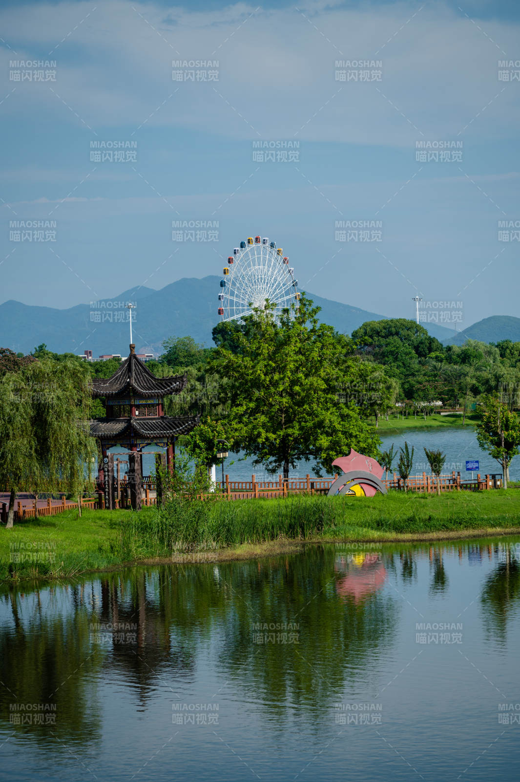湖亭摩天轮 山水映园景-大冶市图片