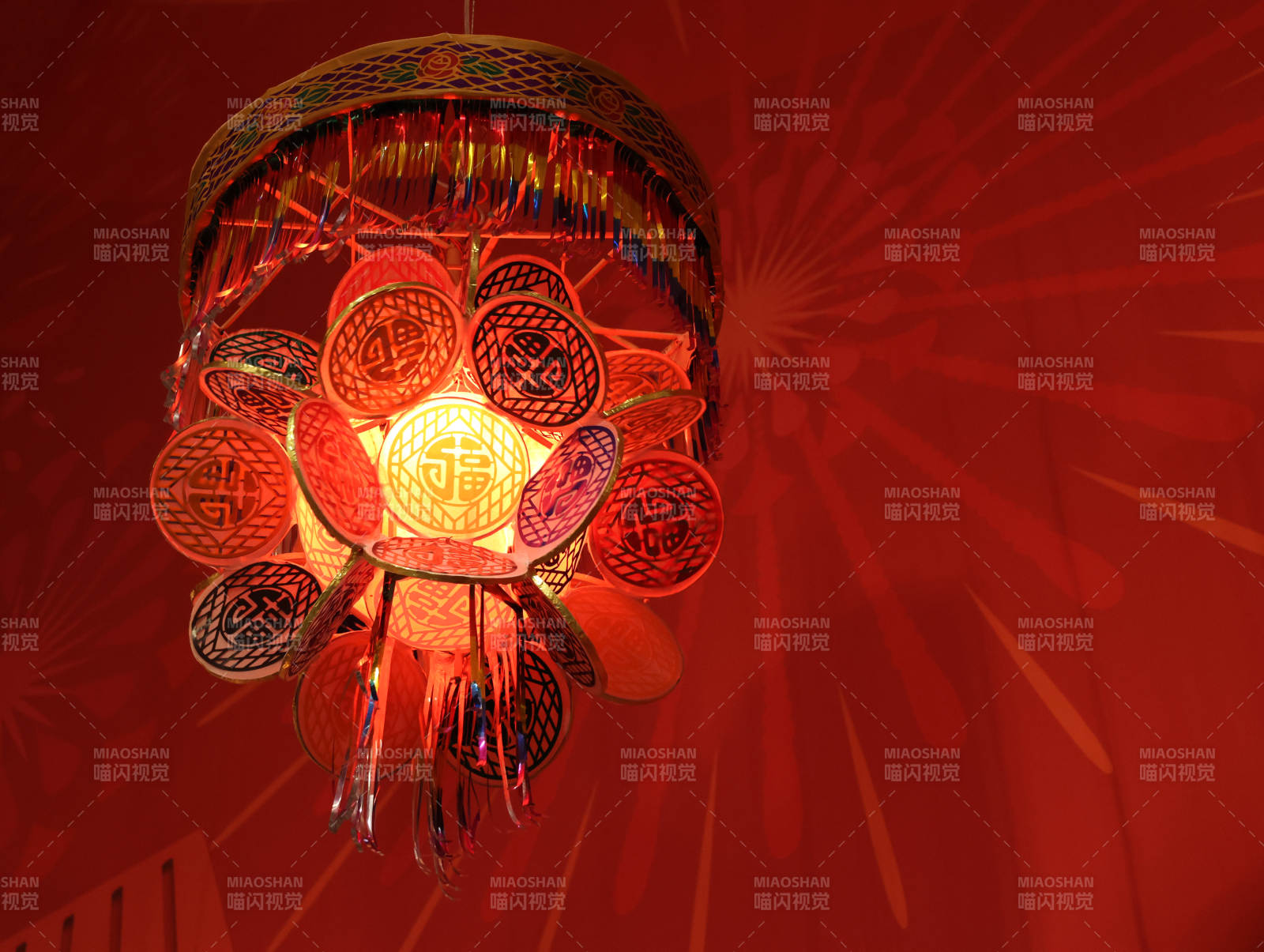 中国工艺美术馆新年春节红灯笼图片