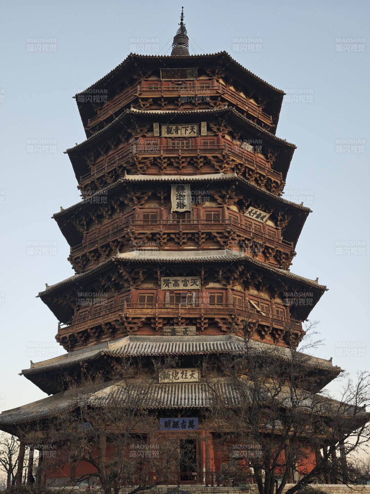 应县木塔 天下奇构图片
