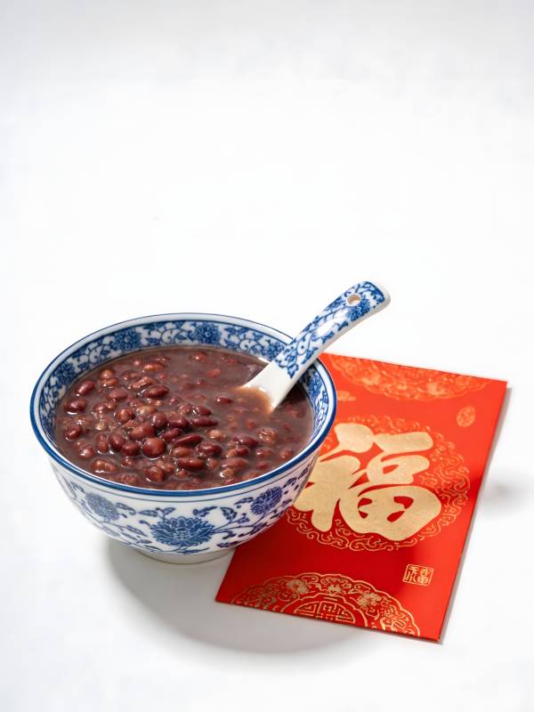 红豆粥配福字红包图片