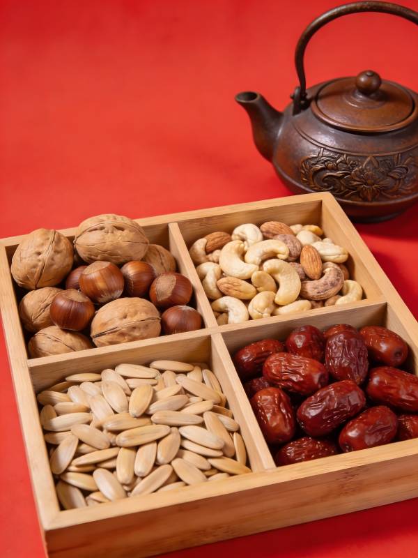 坚果红枣茶点礼盒图片